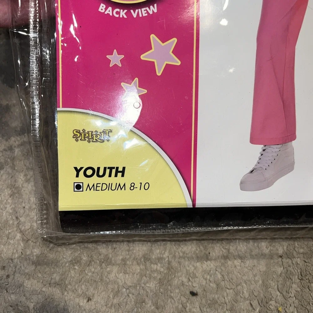Barbie Movie Youth Costume Pink Power Jumpsuit No Glasses‎ Sz Medium 8-10